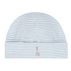 Baby Boys Blue & White Logo Hat, 1, hi-res