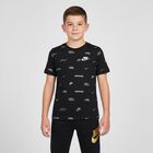Boys Black Logo T-Shirt, 1, hi-res