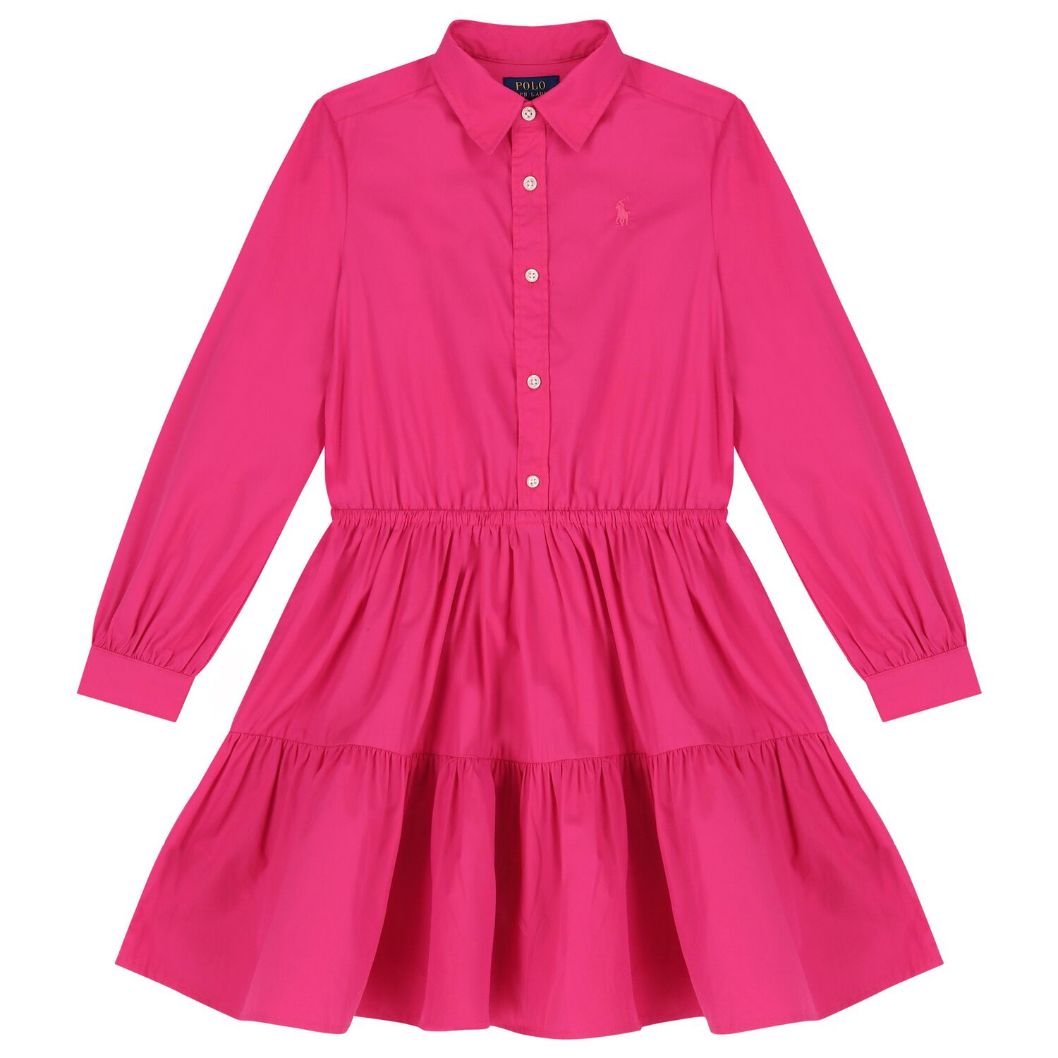 Girls Pink Logo Dress, 1, hi-res image number null