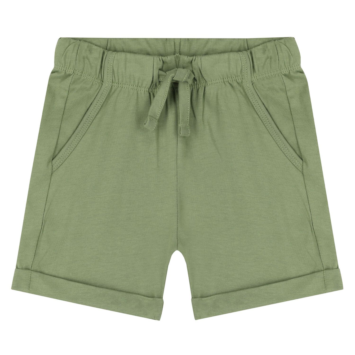 Younger Boys Ivory, Green & Yellow Shorts Set, 3, hi-res