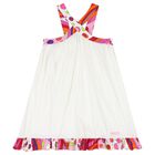 Girls White Fontane Dress, 1, hi-res