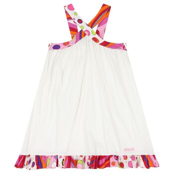 Girls White Fontane Dress