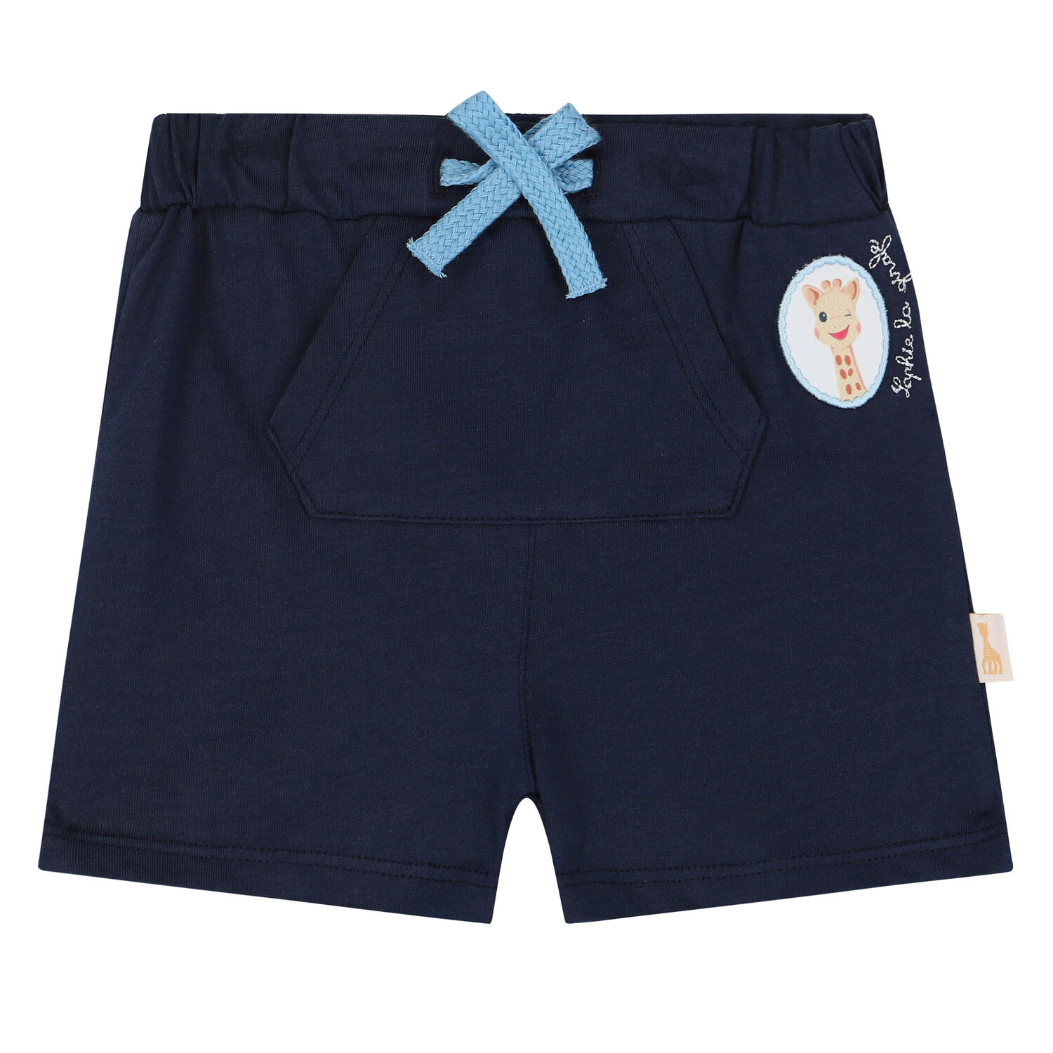 Baby Boys Navy Logo Shorts, 1, hi-res image number null