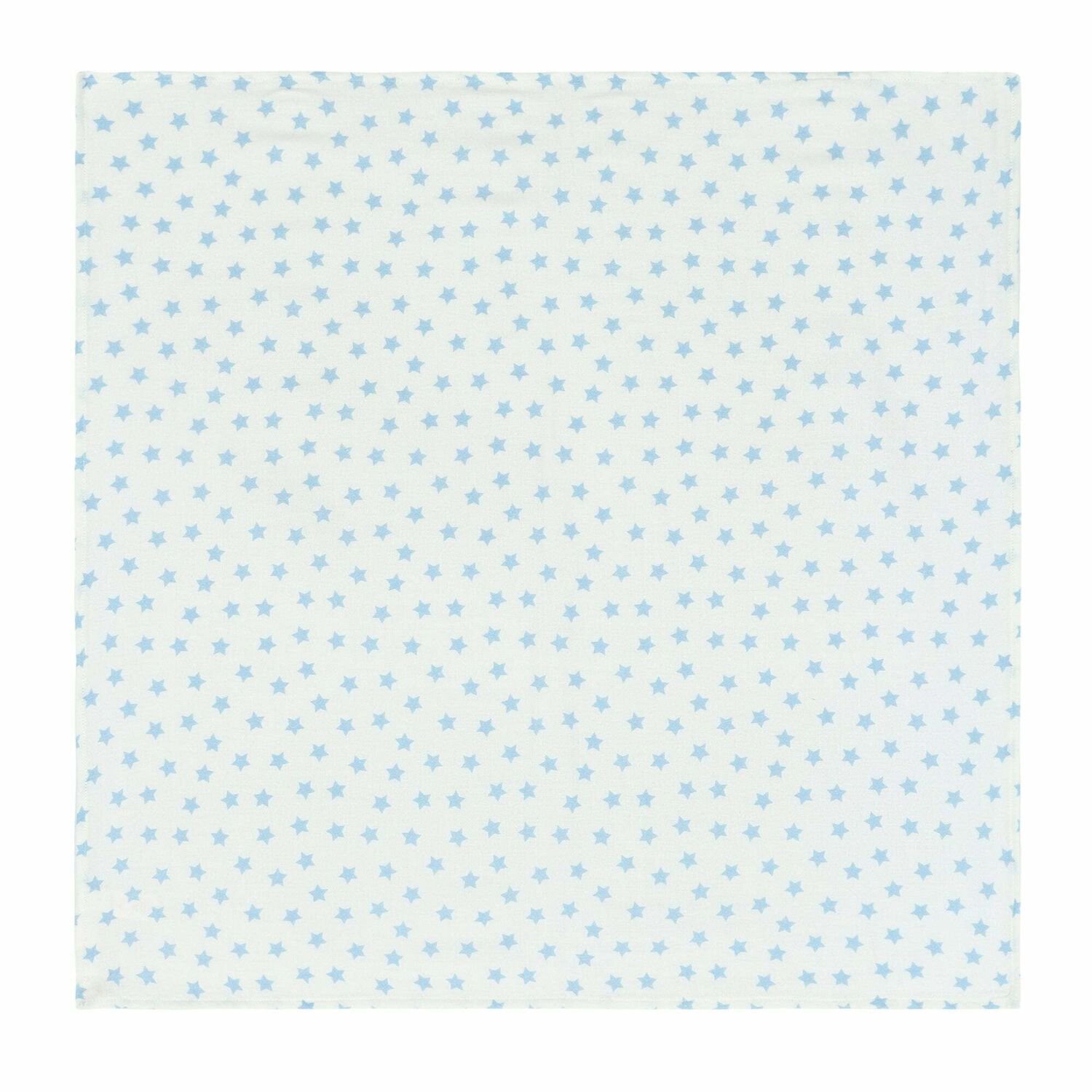Baby Boys White & Blue Muslin Set (2-Pack), 1, hi-res
