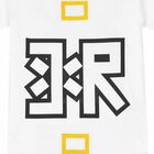 Boys White Logo T-Shirt, 1, hi-res