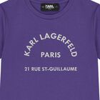 Girls Purple Logo T-Shirt, 3, hi-res