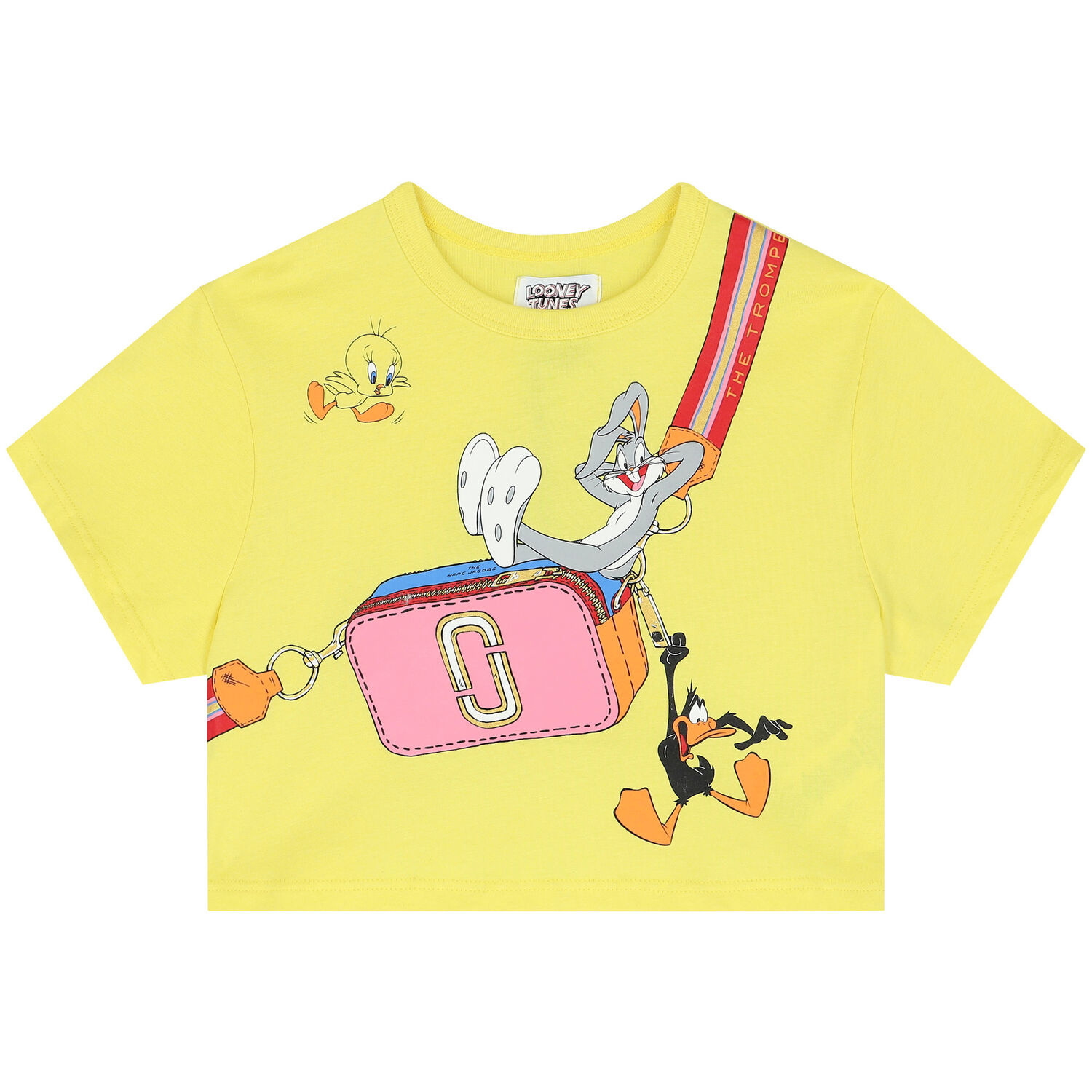 Girls Yellow Crossbody Bag T-Shirt, 1, hi-res