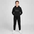 Boys Black Logo Tracksuit, 3, hi-res