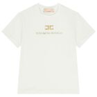 Girls White Logo T-Shirt, 1, hi-res