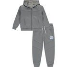 Boys Grey Logo Tracksuit, 1, hi-res