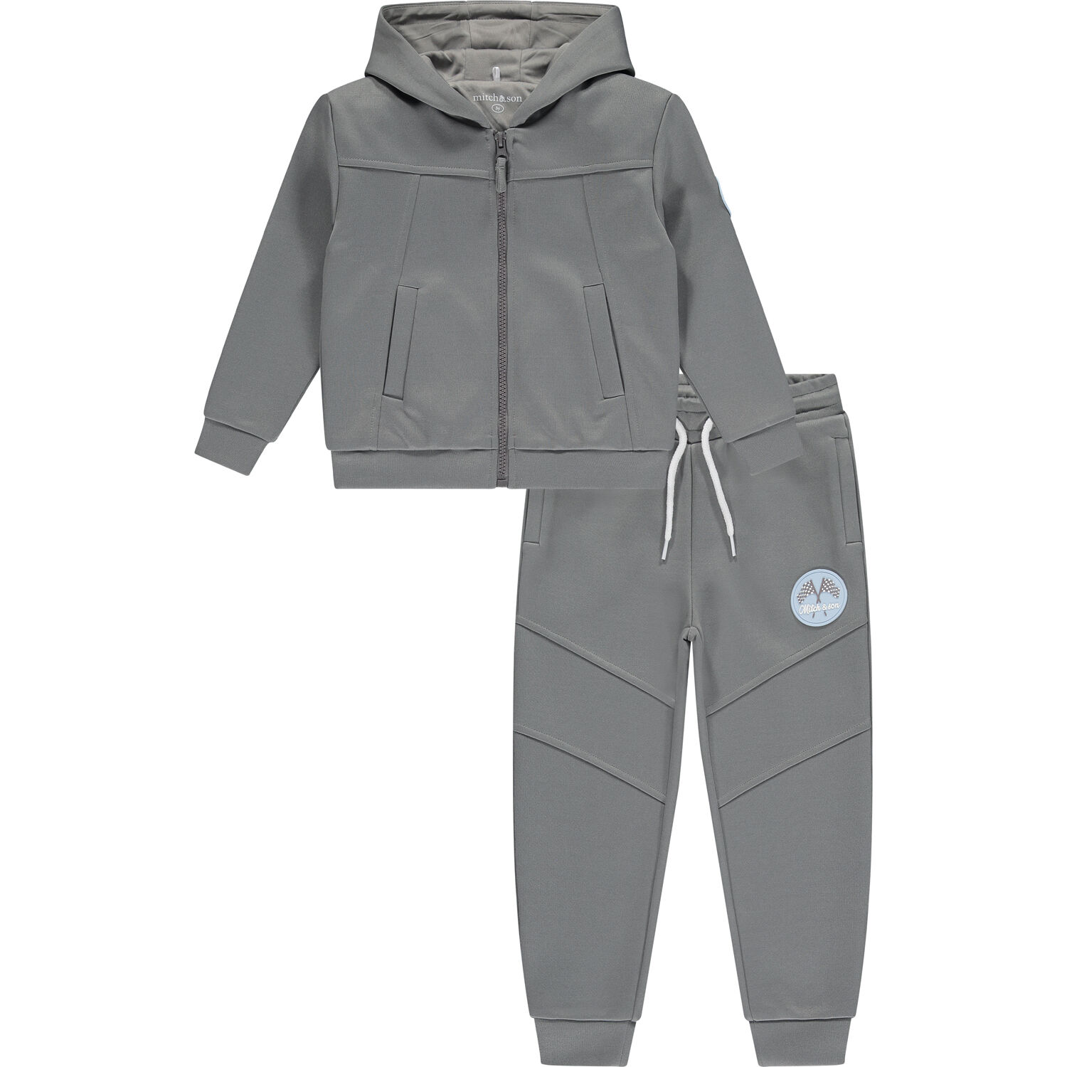 Boys Grey Logo Tracksuit, 1, hi-res image number null