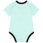 Baby Boys Navy Blue & Green Logo 3-Piece Tracksuit, 1, hi-res