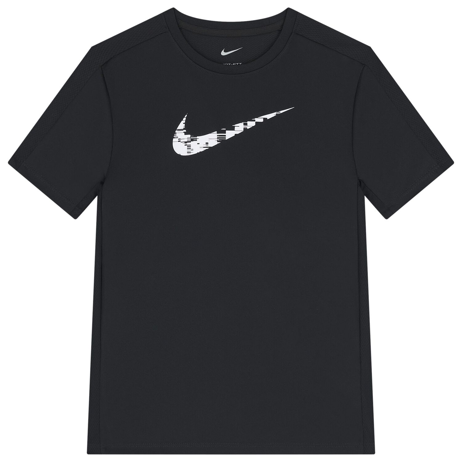 Boys Black Logo Dri-Fit T-Shirt, 1, hi-res
