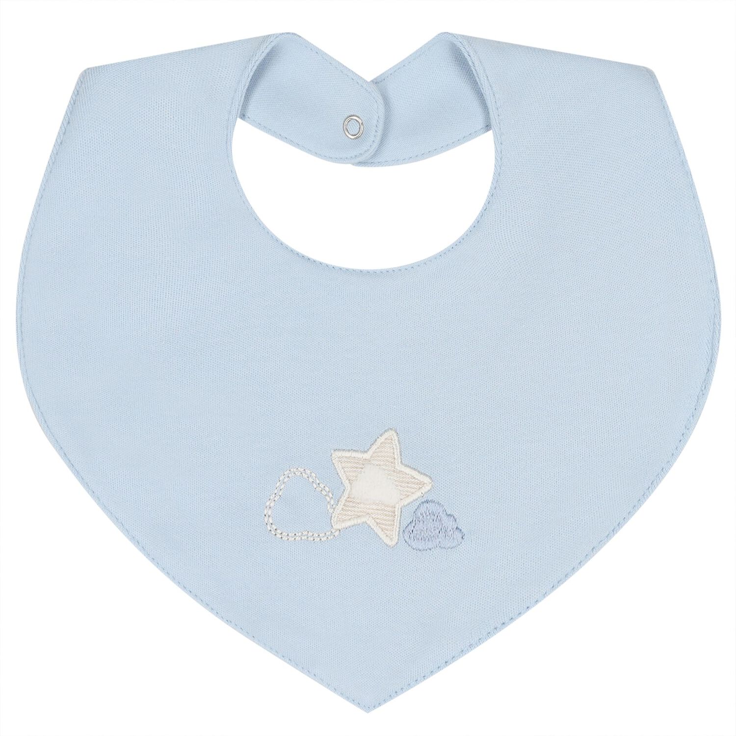 Baby Boys Blue & Beige Waterproof Bib Set ( 2-Pack ), 2, hi-res