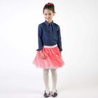 Girls Pink Tulle Skirt, 1, hi-res