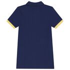 Boys Navy Blue Logo Polo Shirt, 1, hi-res