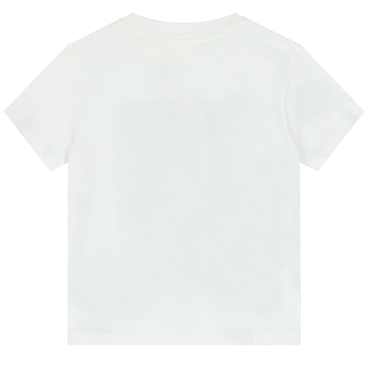 Boys White Cotton T-shirt, 1, hi-res