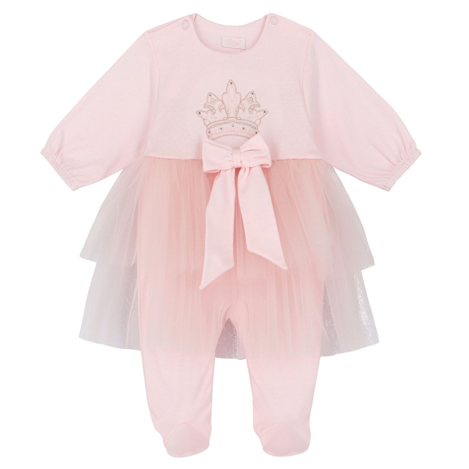 Girls Pink Tutu Babygrow, 1, hi-res image number null