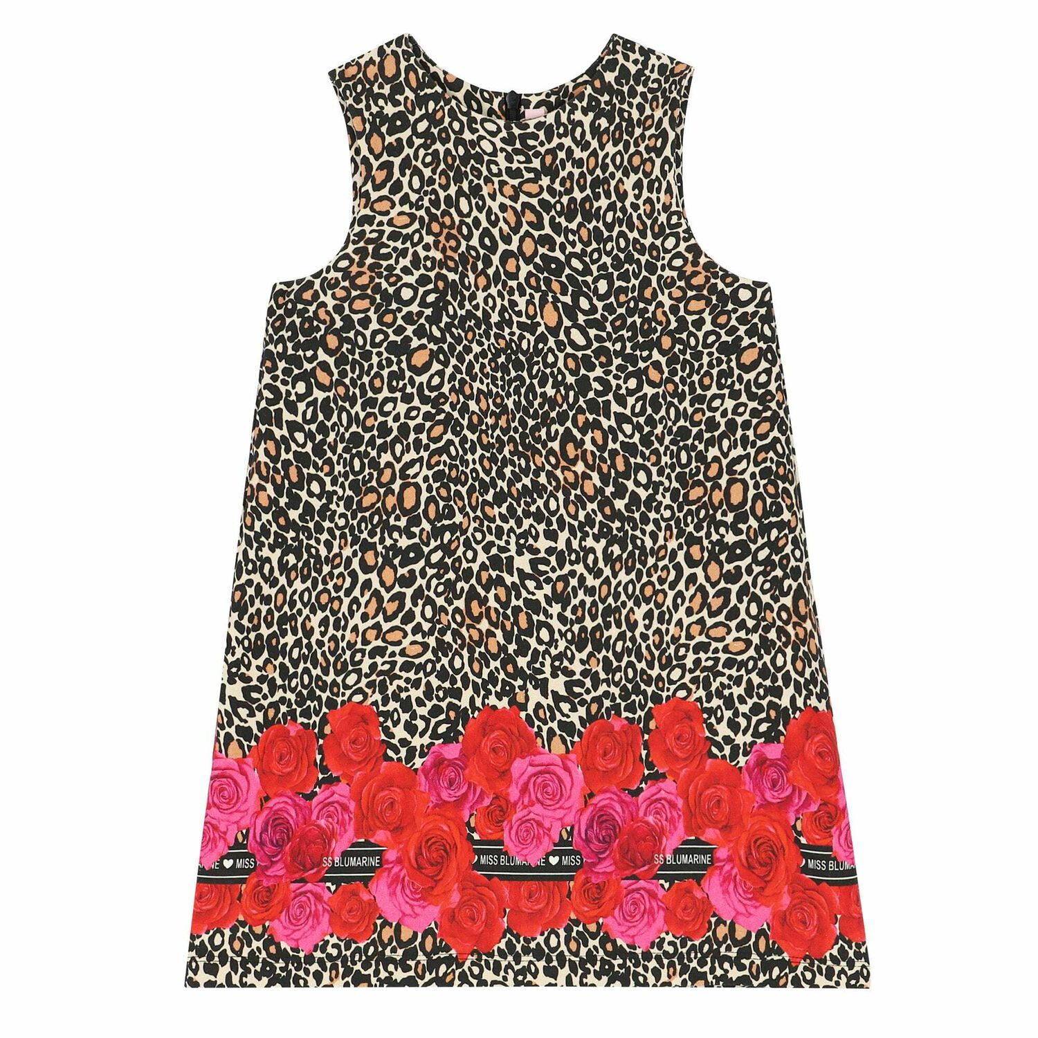 Girls Printed Sleeveless Dress, 1, hi-res