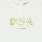 Younger Boys White & Blue T-Shirts ( 2 Pack ), 1, hi-res