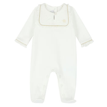 Baby Ivory  & Gold Babygrow