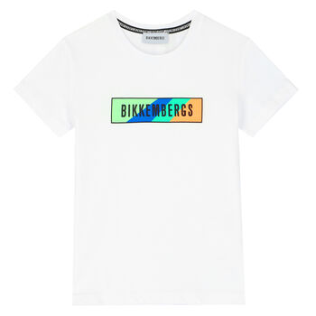 Boys White Logo T-Shirt