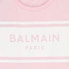 Girls Pink Logo Dress, 1, hi-res