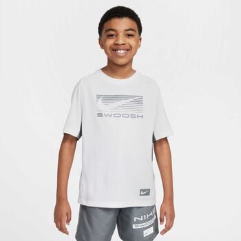 Boys White & Grey Logo T-Shirt