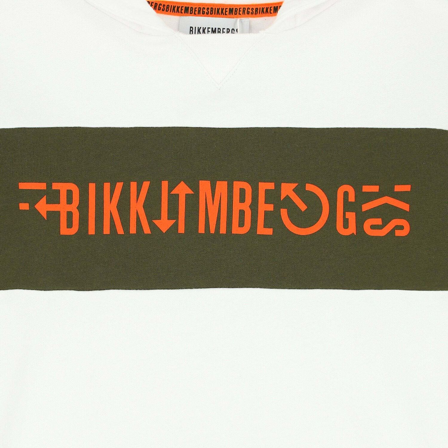 Boys White Logo Hoodie Top, 1, hi-res