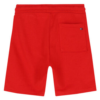 Boys Red Logo Shorts