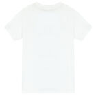 Boys White Logo T-Shirt, 1, hi-res
