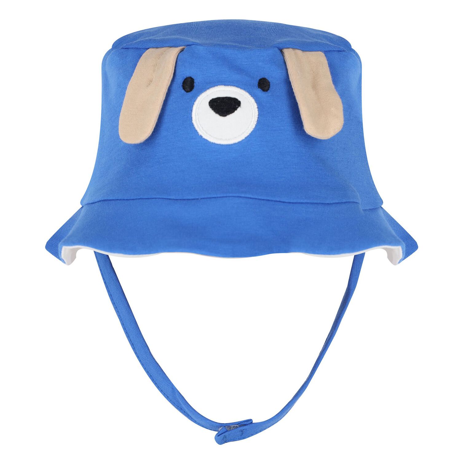 Baby Boys Blue Dungaree & Hat Set, 1, hi-res