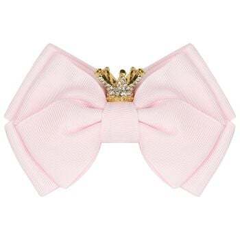 Girls Pink Bow Hairclip
