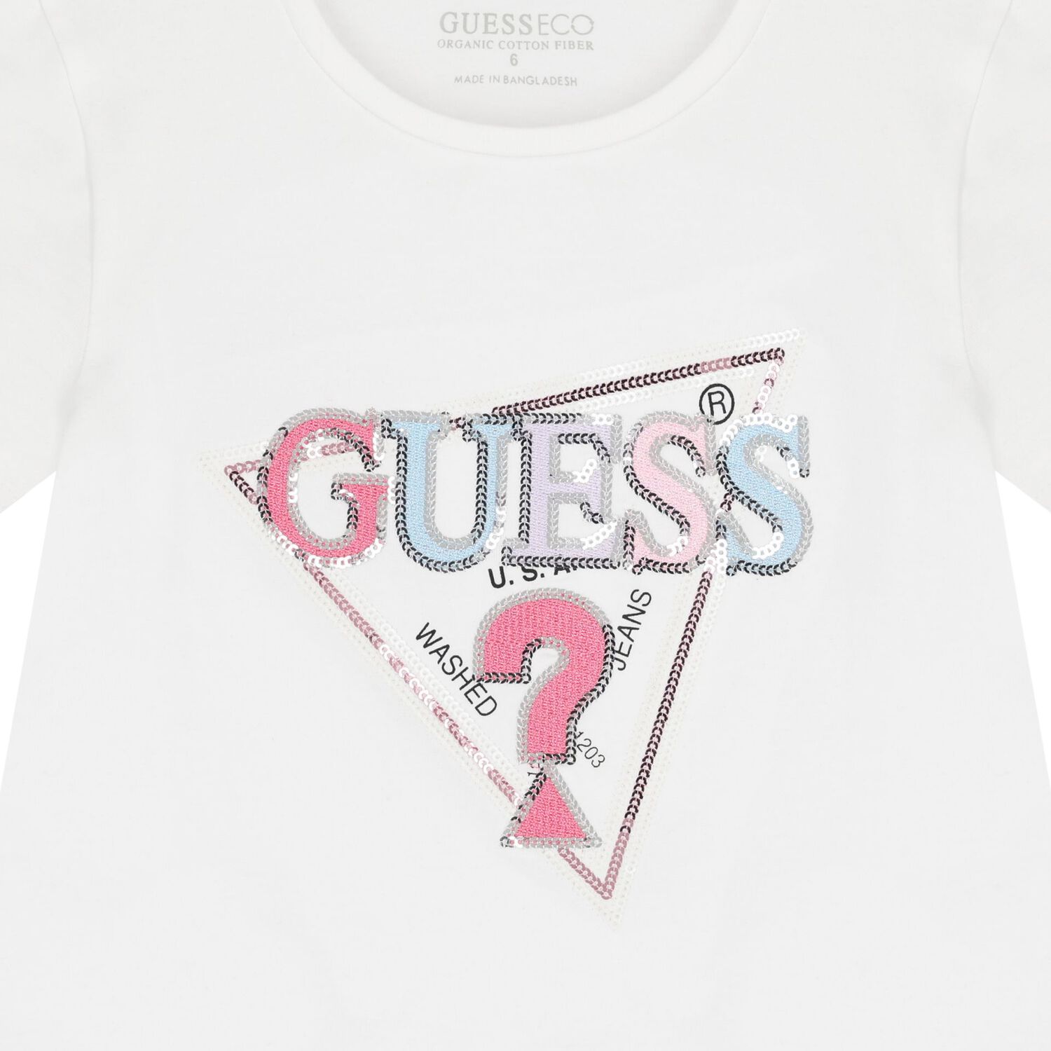 Girls White Logo T-Shirt, 1, hi-res image number null