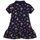 Baby Girls Navy Blue Polo Dress Set, 1, hi-res