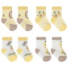 Baby Boys Yellow & White Socks ( 4-Pack ), 2, hi-res
