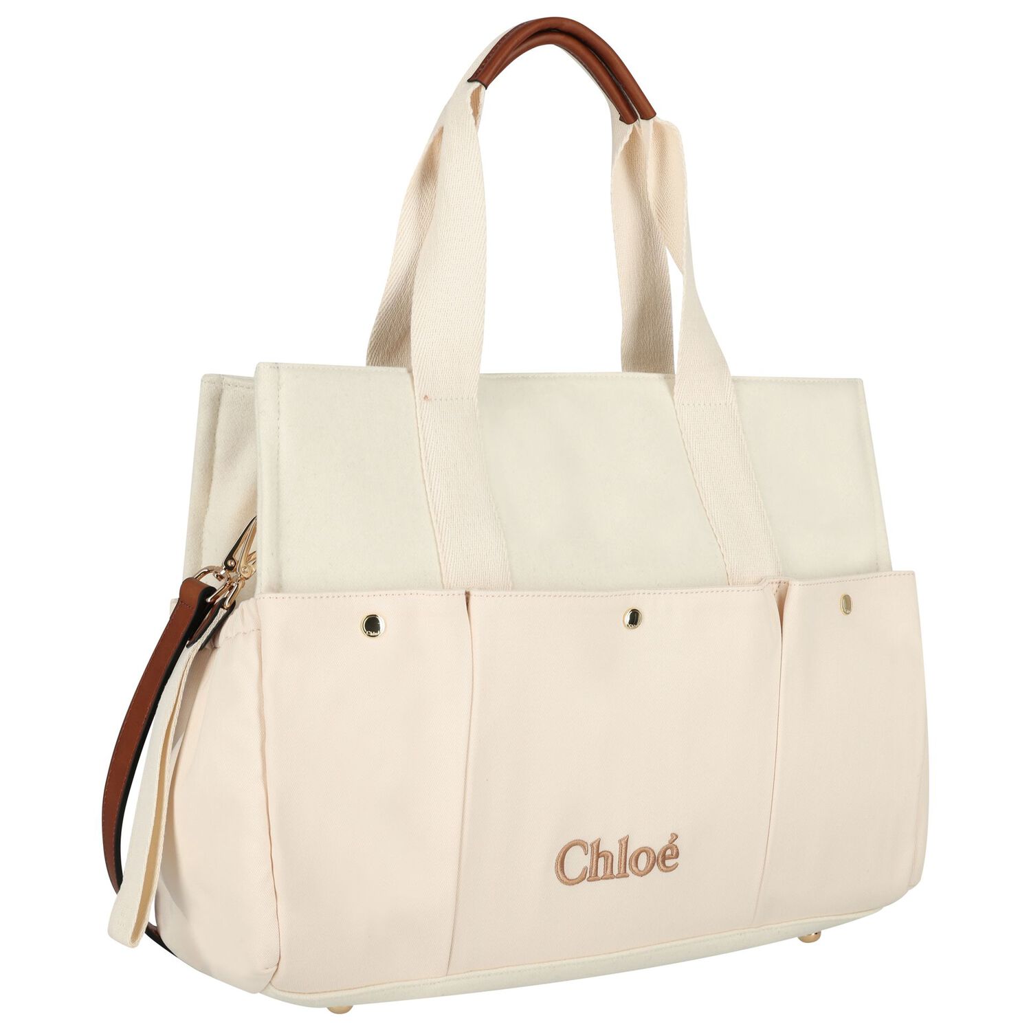 Ivory Logo Baby Changing Bag, 1, hi-res