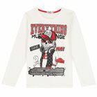 Boys Ivory Logo Long Sleeve Top, 1, hi-res