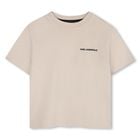 Boys Beige Logo T-Shirt, 1, hi-res