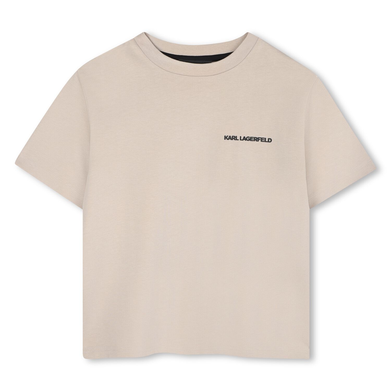 Boys Beige Logo T-Shirt, 1, hi-res