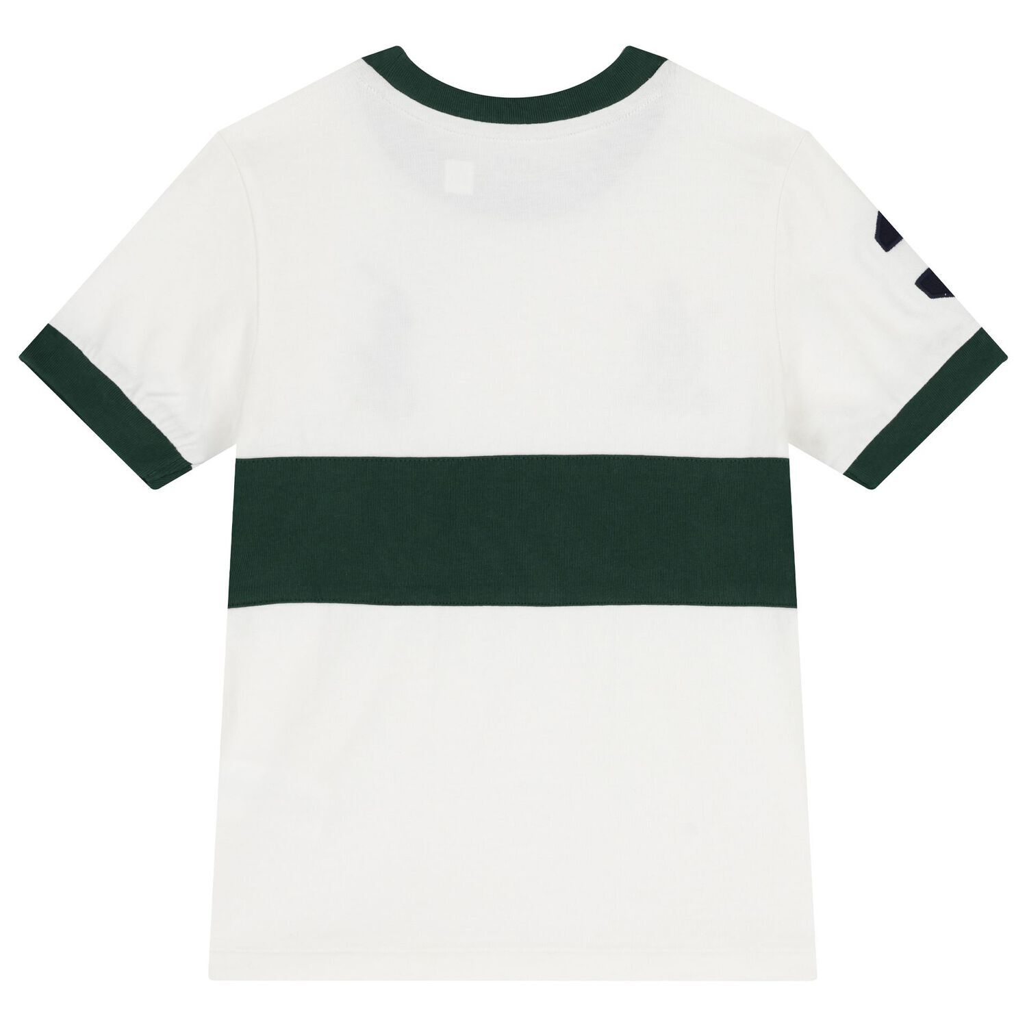 Boys White & Green Logo T-Shirt, 1, hi-res image number null