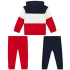 Younger Boys Red & Navy Tracksuit, 2, hi-res