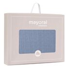 Baby Boys Blue Knitted Blanket, 1, hi-res