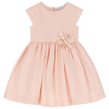 Girls Pink Flower Dress