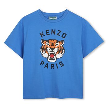 Blue Tiger Logo T-Shirt