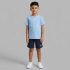 Boys Blue & Navy Blue Logo Shorts Set, 3, hi-res