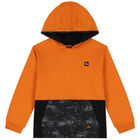 Boys Orange & Black Tracksuit, 1, hi-res