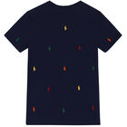 Boys Navy Logo T-Shirt, 1, hi-res