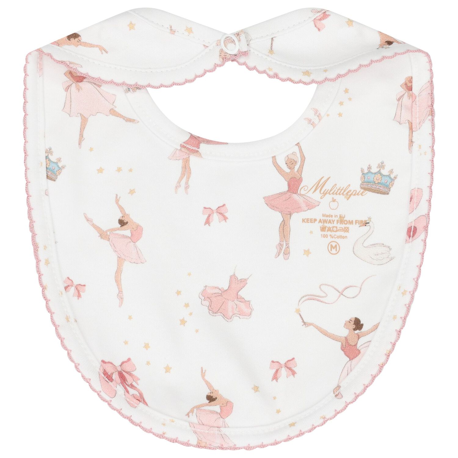 Baby Girls White & Pink Opera Babygrow Set, 1, hi-res