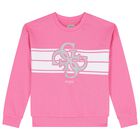 Girls Pink Logo Sweatshirt, 1, hi-res